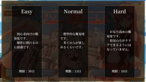 難易度設定