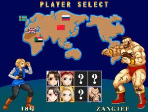 ヒロイン選択画面